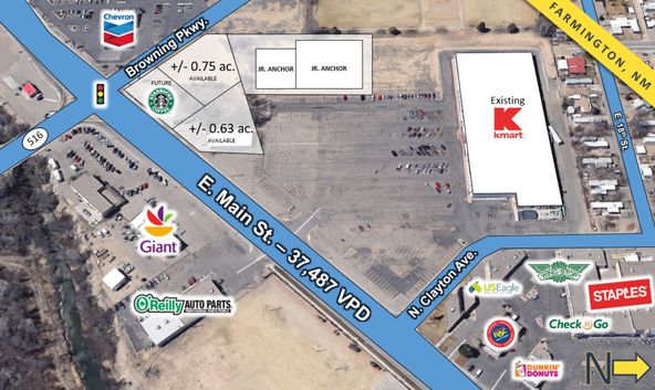 New Construction Starbucks Anchored Shop Space: 3000 E Main St, Farmington, NM 87402